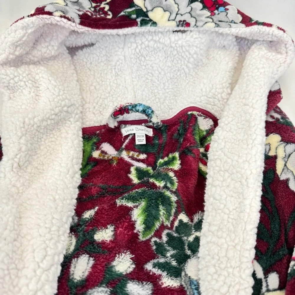 NEW Massive Lot of Vera Bradley Bordeaux Blooms Dragonfly Bags, Robe, Tumbler - Picture 7 of 16